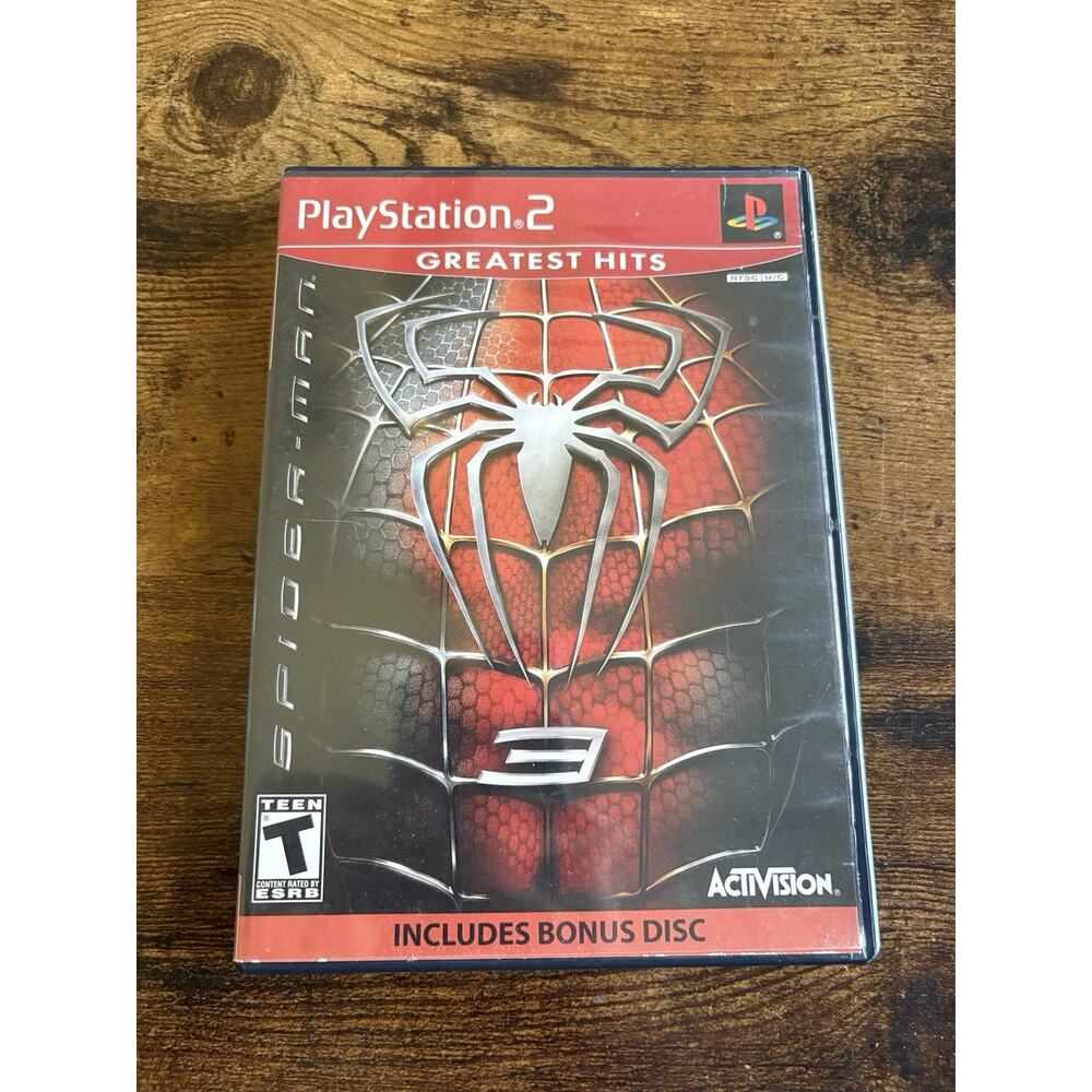 Spider-Man 3 Greatest Hits (Sony PlayStation 2, 2007) PS2 Complete w/ Bonus Disc